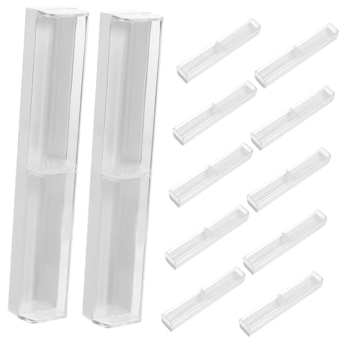 HOMSFOU 12 Stück Stiftboxen aus Halbtransparentes Design für Einzelne Füllfederhalter Stabil und Tragbar Aufbewahrung und Präsentation Ihrer Stifte von HOMSFOU