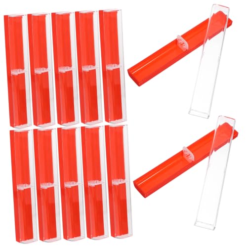 HOMSFOU 12 Stück Teiliges Halbdurchsichtige Stiftboxen Leere Stiftetuis für Füllfederhalter Kugelschreiber und Stifte für Aufbewahrung und Präsentation von HOMSFOU