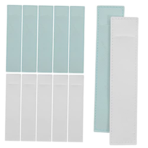 HOMSFOU 12 Stücke Kugelschreiber Bleistift Fall Abdeckung Einzigen Brunnen Stift Hülse Leder Beutel von HOMSFOU