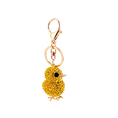 HOMSFOU 1Pc Schlüsselanhänger Eingelegt Für Schlüssel Küken Anhänger Strass Ring Kristall Ornament Hängend Gelb Geformt Kreative Tasche Mode Handtasche Huhn Diamant Funkelnde Dekoration HOMSFOU 1Pc Schlüsselanhänger Eingelegt Für Schlüssel Küken Anhänger Strass Ring Kristall Ornament Hängend Gelb Geformt Kreative Tasche Mode Handtasche Huhn Diamant Funkelnde Dekoration von HOMSFOU