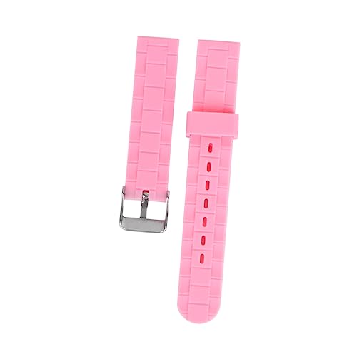 HOMSFOU 1Stk Damenarmband Damenuhr Sportgurte Frauen schauen zu Zubehörriemen Damenriemen uhrenzubehã¶r uhrenzubehör mm Uhrenarmband Silikonarmband Bandriemen für Frauen Mode Fräulein Rosa von HOMSFOU