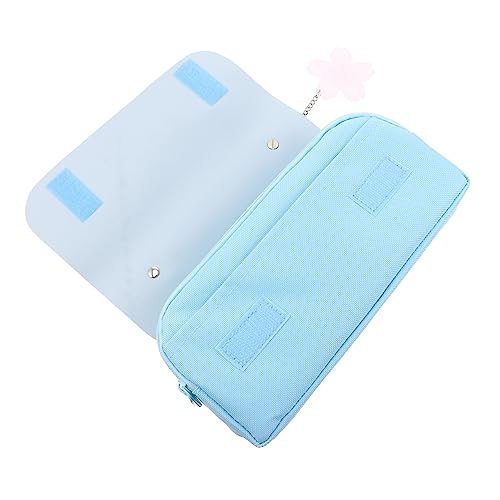 HOMSFOU 1Stück Federmäppchen mit Doppeltem Reißverschluss Großer Kapazität Tragbare Stiftetasche für Schüler Stilvolle Schreibwaren Organizer für Schule und Alltag von HOMSFOU