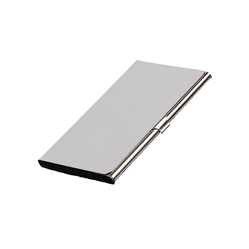 HOMSFOU Metall Business Halter Aus Edelstahl Namenshalter Und Kreditkartenetui Tragbar Und Schlank Für Visitenkarten Und Geschenkkarten von HOMSFOU
