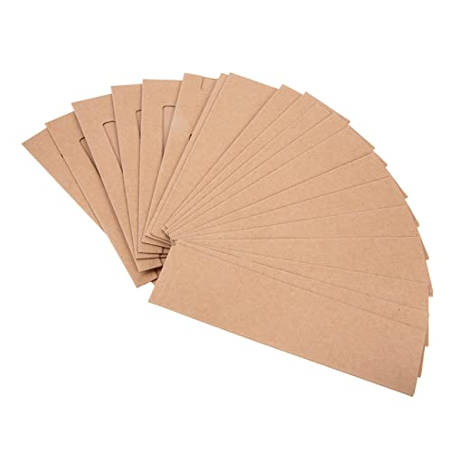 HOMSFOU 2 Sätze Bleistiftbeutelgeschenk Einzelnes Stiftetui Aus Papier Stift-geschenkhülle Stifthüllen Aus Kraftpapier Einzelner Stifthüllenhalter Taschenstiftschutz Khaki 20 Stück * 2 von HOMSFOU
