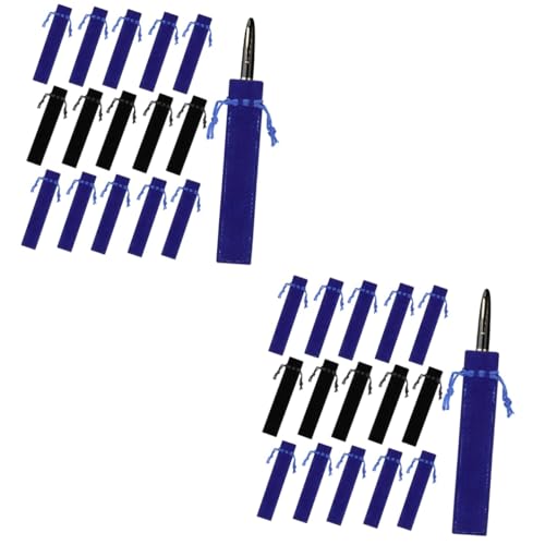 HOMSFOU 2 Sätze Fleece -stiftbeutel Stifthülsen Federtasche Mit Kordelzug Stifttaschen Bleistift Stifthülle Schutztasche Für Stifte Kordelstiftbeutel Samtbeutel Flanell 50 Stück * 2 von HOMSFOU