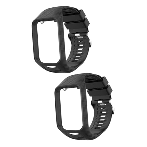 HOMSFOU 2 Stk Sportuhren für Damen Uhrenarmbänder für Herren smarte Uhren Runner 3 Uhrenarmband Übung Damenuhr intelligentes Uhrenarmband Silikon-Uhrenarmband Austausch des Armbandes Gurt von HOMSFOU