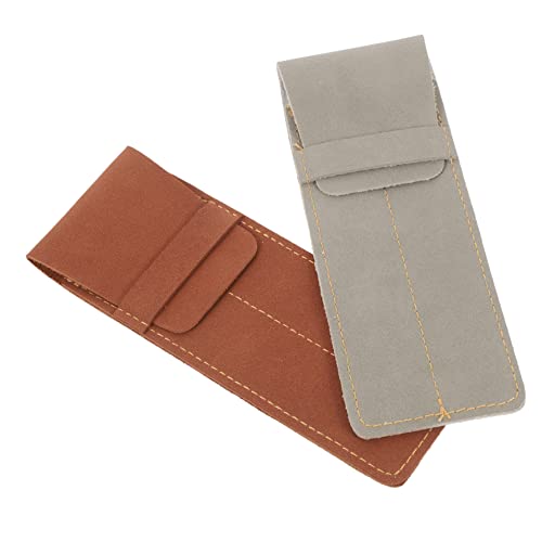 HOMSFOU 2 Stück Etui Füller Ärmel Brunnen Süße Federtasche Für Beutel Fall Schutz Inhaber Schreibwaren Stifthaltertasche Füllfederhaltertasche Stifttaschen Kugelschreibertasche Leder von HOMSFOU