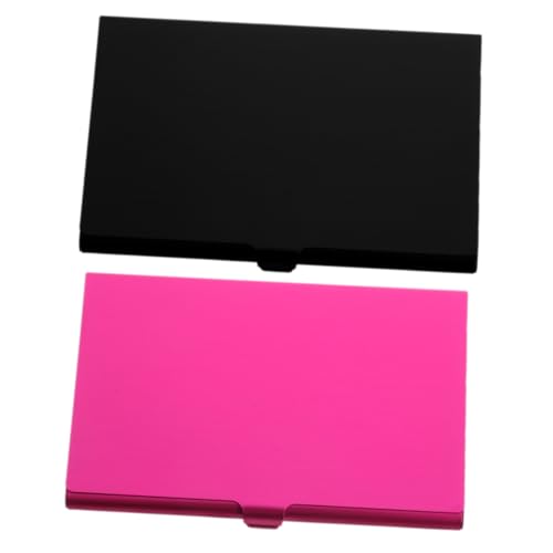 HOMSFOU 2 Stück Metall Visitenkartenhalter Sublimation Visitenkartenbox für Individuelles Design Kartenetui und Praktische Aufbewahrung für Business Cards von HOMSFOU