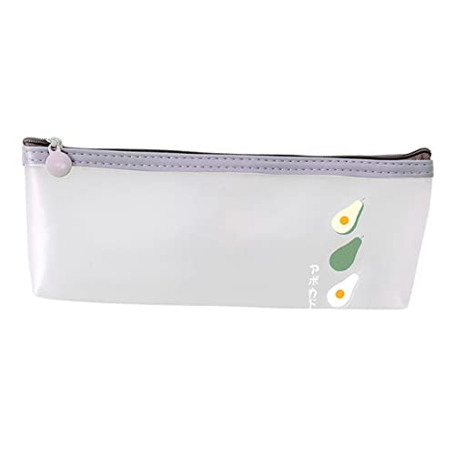 HOMSFOU 2 Stück Obstmuster Federmäppchen Praktische Stiftetasche für Schule Reise Zipper Design für Sicheren Stauraum Avocado Leicht von HOMSFOU