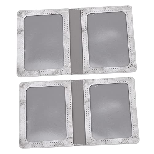 HOMSFOU 2 Stück Reisepasshüllen aus PU Leder Tragbare Reisepass Organizer Id Karten Aufbewahrungstaschen und Leicht für Reisen von HOMSFOU