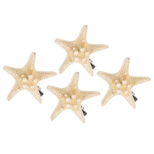 HOMSFOU 2 Stück Seestern-Haarspangen Fünfzackige Seestern-Haarspange Muschel-Haarspange Seestern-Haarspangen Seestern-Haar-Accessoires Für Frauen von HOMSFOU