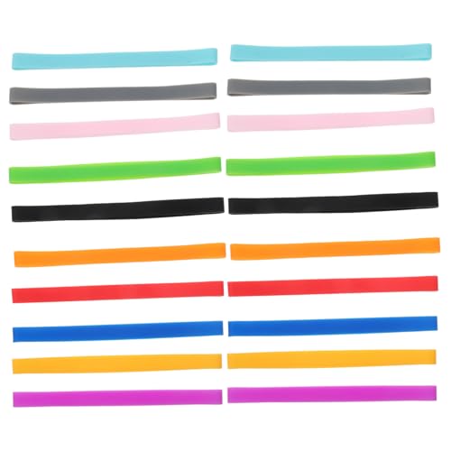 HOMSFOU 20 Stück Flexible Silikonbänder Bunte Elastikbänder für Strandtücher Buchbindung und Stifteboxen Vielseitige Anwendungsmöglichkeiten für Zuhause und Unterwegs von HOMSFOU
