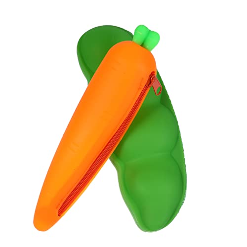 HOMSFOU 2Stücke Kreative Silikon Stift Große Kapazität Mäppchen für Schule Kosmetik Tägliche Gegenstände Sortierte und Liebevolle Designs von HOMSFOU