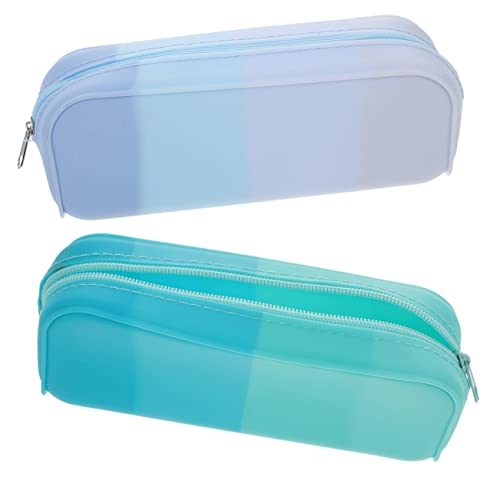HOMSFOU 2stücke Federmäppchen Aus Silikon Bunt Bleistift-Organizer Leicht Tragbar Für Stifte Bleistifte Lineale Notizen Radiergummis Make-up-Pinsel HOMSFOU 2stücke Federmäppchen Aus Silikon Bunt Bleistift-Organizer Leicht Tragbar Für Stifte Bleistifte Lineale Notizen Radiergummis Make-up-Pinsel von HOMSFOU