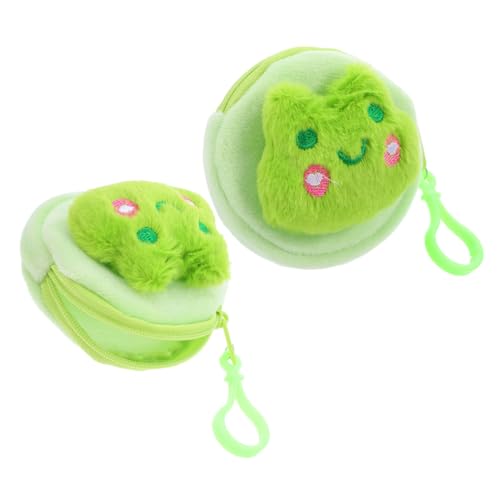 HOMSFOU 2stücke Kawaii Plüsch Geldbörse Niedlicher Ohrhörer Aufbewahrungstasche Mini Schlüsselanhänger Geldbeutel Tierdesign Für Frauen Für Münzen Und Kleine Gegenstände von HOMSFOU