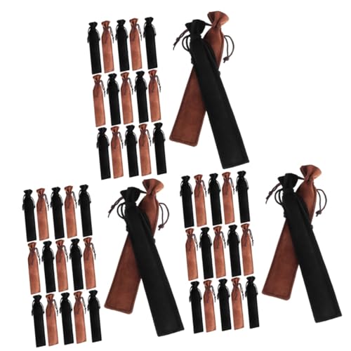 HOMSFOU 3 Sätze Bleistiftbeutelgeschenk Party Brunnen Einzel Mit Taschen Baumwolle Favorisieren Leinen Praktische Stifthüllen Stifttasche Samt 20 Stück * 3 von HOMSFOU