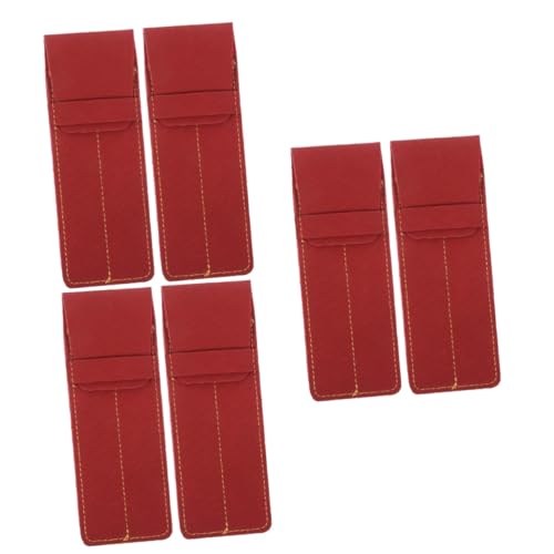 HOMSFOU 3 Sätze Pu Leder Stiftetui Für Krankenschwestern Vintage Schreibgeräteschutz Organizer Für Stifte Und Kugelschreiber Praktisch Und Langlebig Bordeauxrot 2 Stücke * 3 von HOMSFOU