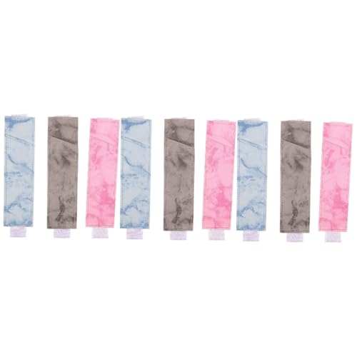 HOMSFOU 3 Sätze Stiftetasche Mit Gummiband Hüllentasche Stifthalter Für Tagebuch Stiftschutztasche Gummiband Stifttasche Tagebuch Stifthalter Elastischer Stifthalter 3 Stück * 3 von HOMSFOU