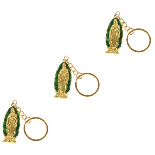 HOMSFOU 3 Stück Bunter Our Lady Of Guadalupe Schlüsselanhänger Dekorativer Anhänger für Taschen Rucksäcke und Schlüssel Taufgeschenk Langlebiges Design Auffälliges Partyaccessoire von HOMSFOU