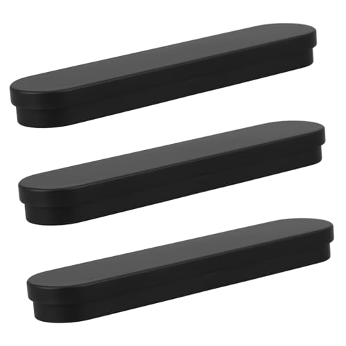 HOMSFOU 3 Stück Federmäppchen Federmäppchen Kartusche Nettes Bleistiftkoffer Kleines Hartes Federmäppchen Stifteboxen Masse Federmäppchen Für Jungen Cooles Federmäppchen Black Weißblech von HOMSFOU