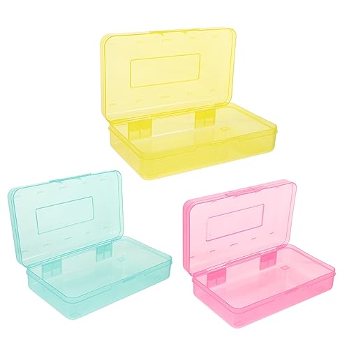 HOMSFOU 3stücke Bleistiftbox Aus Kunststoff Bleistiftetui Aufbewahrungsbox Für Schreibwaren Bleistifthalter Für Schüler Skizzieren Lagerung Box von HOMSFOU