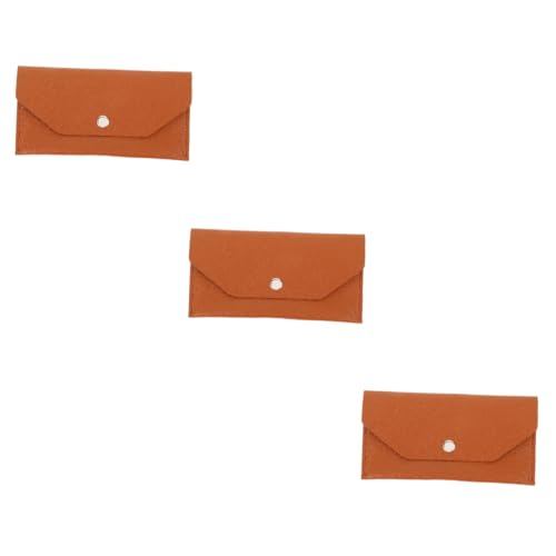 HOMSFOU 3 Stück Geldbörse mit Geldumschlag Geldbrieftasche Beutel Brieftasche für Kartenhalter schlank Mode Brieftasche Pu-Geldbörse tragbare Geldbörse multifunktionale geldbörse von HOMSFOU