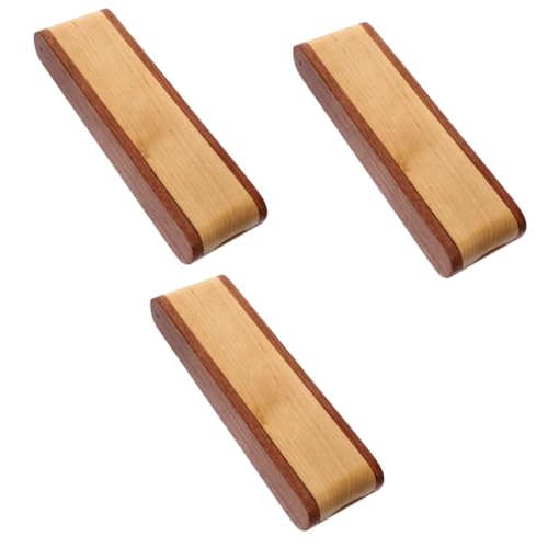 HOMSFOU 3 Stück Geschenkstiftschachtel mit Schule Fall Federmäppchen für Erwachsene leerer Stift-Organizer Stift Geschenkboxen Bleistifthalter Stiftbehälter Etui hölzern von HOMSFOU