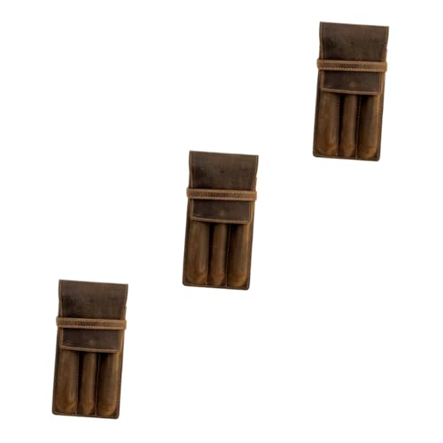 HOMSFOU 3 Stück Stift Schutztasche Füller schützend Abdeckung klein Beutel Lederstifthalter Stiftetui aus Leder Kugelschreibertasche Stifttaschen Crazy-Horse-Leder Coffee HOMSFOU 3 Stück Stift Schutztasche Füller schützend Abdeckung klein Beutel Lederstifthalter Stiftetui aus Leder Kugelschreibertasche Stifttaschen Crazy-Horse-Leder Coffee von HOMSFOU