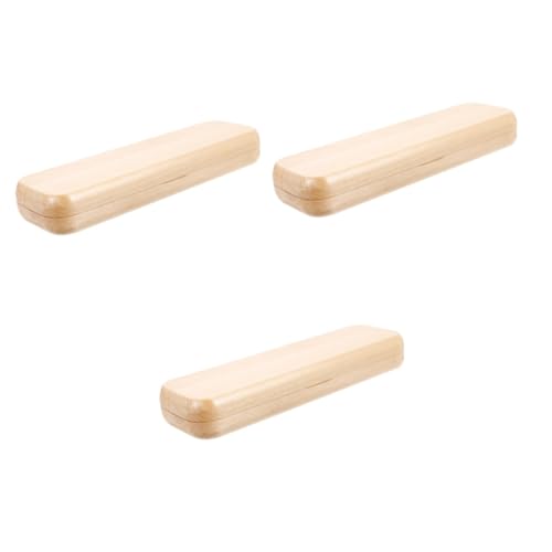 HOMSFOU 3 Stück Stiftebehälter Weiß Schlüssel mit Veranstalter Fall groß Tragbarer Stift-Organizer Bleistiftspender für das Klassenzimmer Geschenkbox Stifthalter Etui Stiftbehälter Ahorn von HOMSFOU