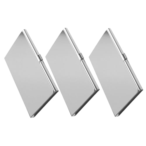 HOMSFOU 3 Stück Teiliges Visitenkartenetui für Damen und Schlankes Leichtes Design Schnallenverschluss Robust und Kratzfest für Tasche für Business und Networking von HOMSFOU