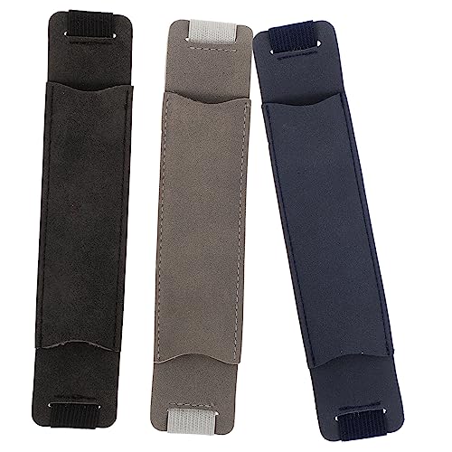 HOMSFOU Leder Stifthüllen 3 Stück Vintage Stifteetui Praktische Stifthaltertaschen für Notizbücher PU Material Elastische Stifttaschen für Schule und Büro von HOMSFOU