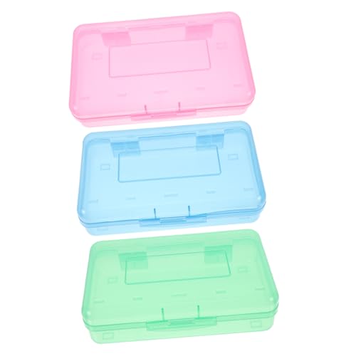 HOMSFOU 3 Teilige Schreibwaren Aufbewahrungsbox Federmäppchen Marker Organizer Buntstifthalter Buntstift Organizer Kleine Kunststoffboxen Bleistift Organizer Bleistiftboxen Für von HOMSFOU