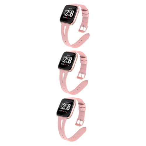 HOMSFOU 3st Uhrenarmband Aus Leder Frauen Uhren Reloj Para Hombre Inteligente Ersatzbänder Smarte Uhren Bänder Für Männer Modisches Uhrenarmband Herrenuhren Ersetzen Anschauen Rosa Mann von HOMSFOU