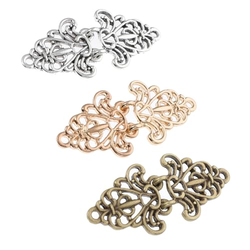HOMSFOU 3stücke Chinesische Knoten Knöpfe Cape Brosche Clip Vintage Brosche Clip Für Schals Umhänge Verzierung Bastelprojekte Robust Langlebig Rostbeständig HOMSFOU 3stücke Chinesische Knoten Knöpfe Cape Brosche Clip Vintage Brosche Clip Für Schals Umhänge Verzierung Bastelprojekte Robust Langlebig Rostbeständig von HOMSFOU