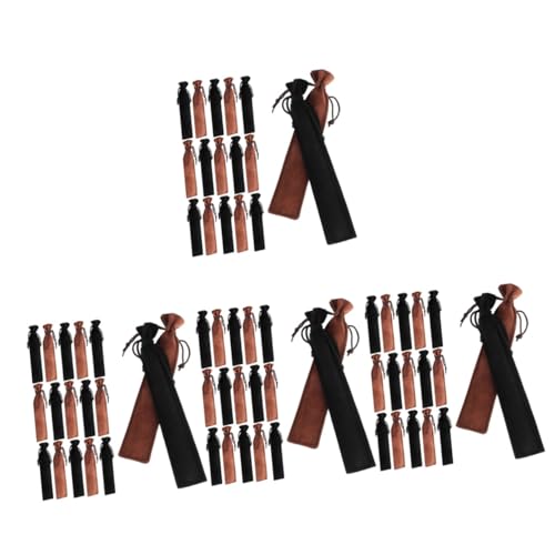 HOMSFOU 4 Sätze Bleistiftbeutelgeschenk Taschen Baumwolle Party Einzel Brunnen Praktische Stifthüllen Stift-geschenkbeutel Kordelstiftbeutel Stifttasche Samt 20 Stück * 4 von HOMSFOU