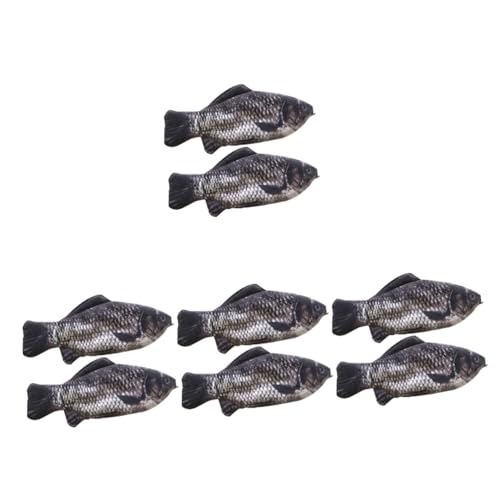 HOMSFOU 4 Sätze Simuliertes Karausche- Katzenspielzeug Simulationsfisch Realistischer Fisch Schülergeschenk Stiftbehälter Bleistiftbeutel in Fischform Nylon 2 Stück * 4 von HOMSFOU