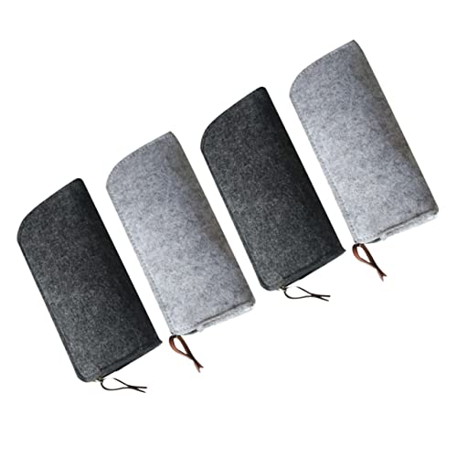 HOMSFOU 4 Stück Federmäppchen und Schreibwaren Beutel Gefühlt Bleistift-Organizer Kosmetiktasche HOMSFOU 4 Stück Federmäppchen und Schreibwaren Beutel Gefühlt Bleistift-Organizer Kosmetiktasche von HOMSFOU