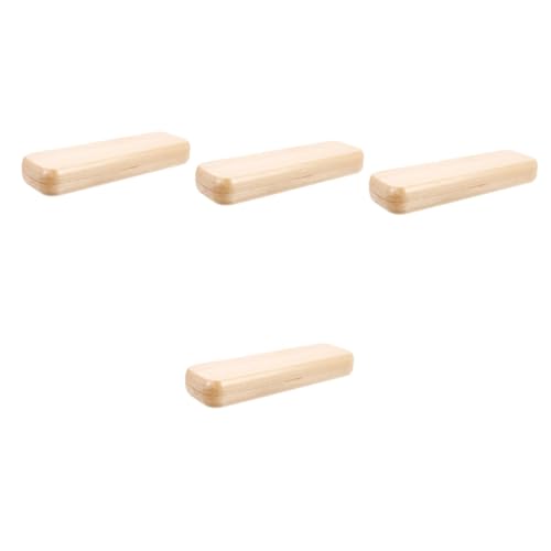 HOMSFOU 4 Stück Holz Stiftetui Doppelschlitz Stift Organizer aus Stabiler Ahornholz Leere für Füllfederhalter Kugelschreiber für und Besondere Anlässe von HOMSFOU