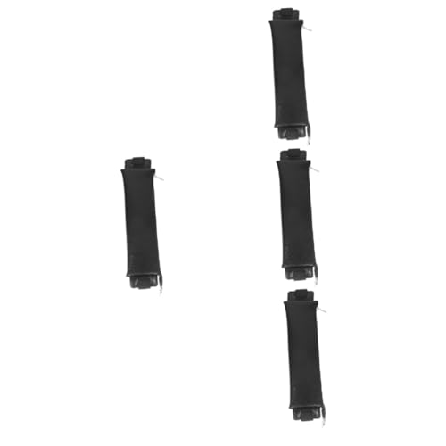 HOMSFOU 4 Stück Stiftetui mit Elastischem Band und Reißverschluss Praktische Stifthülle für Schule und Schützende Schreibwarenhülle aus PU für Verschiedene Stiftgrößen von HOMSFOU