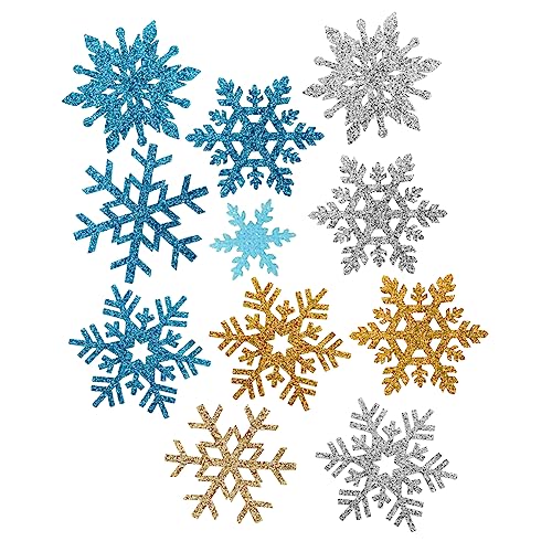 HOMSFOU 40 Stück Teiliges Glitzernde Schneeflocken Haarschmuck DIY Zubehör für Frauen und Mädchen Weihnachtsdeko Basteln Festliche Haarspangen für Besondere Anlässe von HOMSFOU