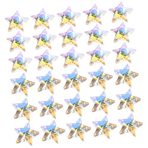 HOMSFOU 45 Stück Stern Anhänger Diy Schmuck Zubehör für Armbänder und Romantisches Stern Design Langlebig und Platzsparend Ergänzung für Bastelprojekte von HOMSFOU