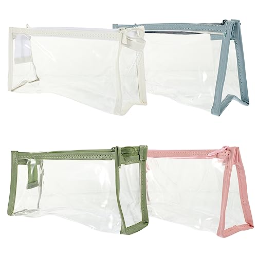 HOMSFOU 4Stücke Multifunktions Bleistiftbeutel Schreibwarenorganisatoren mit Zipper für Schule Reisen für Stifte und Zubehör von HOMSFOU