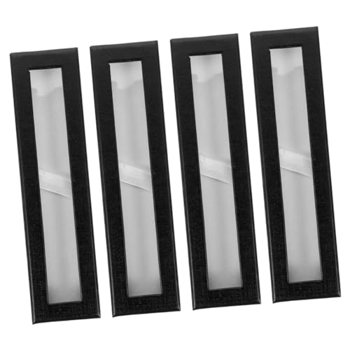 HOMSFOU 4stücke Papierstifte Aufbewahrungsbox Mit Sichtfenster Eleganter Pen Organizer Für Kugelschreiber Bleistifte Und Mehr Für Schule Und Büro von HOMSFOU