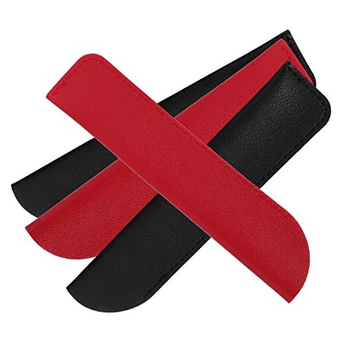 HOMSFOU 4stücke Leder Stiftetuis Elegante Schutzhüllen Für Füllfederhalter Und Kugelschreiber Praktische Stifttaschen Für Schule Büro Und Unterwegs von HOMSFOU