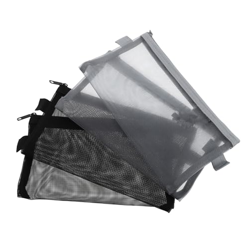 HOMSFOU 4stücke Netztasche Mit Reißverschluss Transparent Für Stifte Und Kleinteile Mesh Beutel Zum Aufbewahren Von Bargeld Tickets Karten Und Schlüsseln Flexibel Und Waschbar Für von HOMSFOU