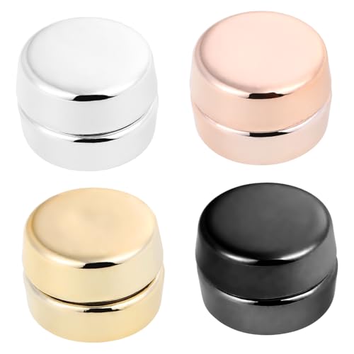 HOMSFOU 4paare Magnetische Hijab-anstecker Schal-verschluss Magnetknöpfe Runde Magnete Schal-anstecker Hijab-zubehör Nadeln Sicherer Halt Für Damen Accessoire Für von HOMSFOU
