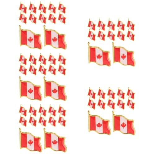 HOMSFOU 5 Sätze Canada Flag Brosche Anstecknadeln Für Kleidung Dekorative Kanadische Nationalflaggen Broschen Für Partys Und Besondere Anlässe 25 Stück * 5 von HOMSFOU