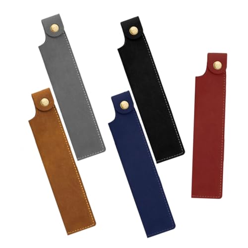 HOMSFOU 5 Stück Altes Federmäppchen Kulturbeutel Für Männer Stiftetui Für Damen Brunnenstifthalter Pferdestallhalter Arzttaschenschutz wasserdichte Stifttasche Brunnenpenstfall Pu von HOMSFOU