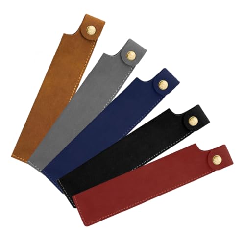 HOMSFOU 5stücke Kugelschreiber Tasche Aus Pu Leder Mit Wasserdichtem Schutz Für Schreibgerätetaschen Funktionale Aufbewahrung Für Stiftegürtelhalter Für Erwachsene von HOMSFOU