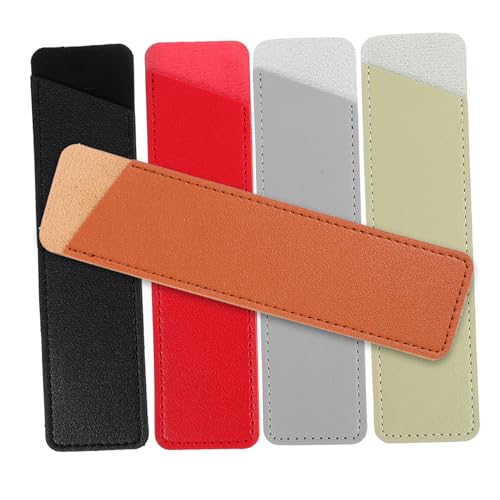 HOMSFOU 5stücke Stifthülle Aus Leder Für Stifte Und Kugelschreiber Tragbare Aufbewahrungstasche Einfache Stiftetui Für Täglichen Gebrauch von HOMSFOU